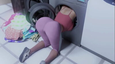 OMG His Big Ass Busty MILF StepMom looks so HOT while doing Laundry! He Seduces and Kisses Hot Big Ass MILF – Heart Problems 13 3D Hentai Porn Games